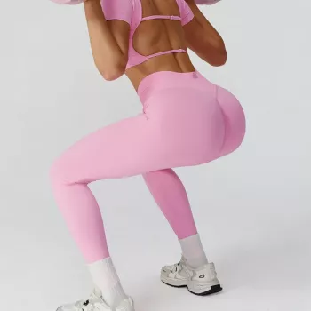 High-Waist Seamless Yoga Leggings: Quick-Dry Support