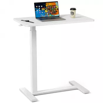 Adjustable Overbed Table: Stable Bedside Work & Meals